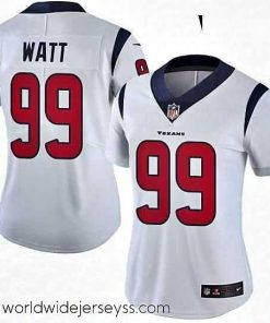 Superbly made Womens Nike Houston Texans 99 JJ Watt Elite White NFL Jersey