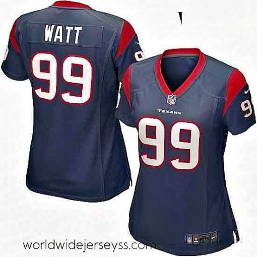 Superbly made Womens Nike Houston Texans 99 JJ Watt Game Navy Blue Team Color NFL Jersey
