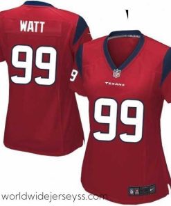 Exceptionally fashioned Womens Nike Houston Texans 99 JJ Watt Game Red Alternate NFL Jersey