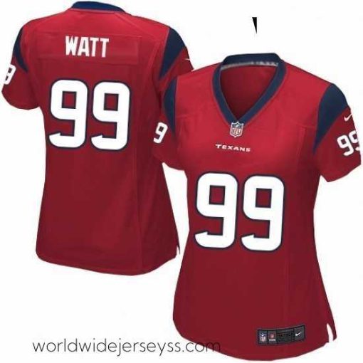 Exceptionally fashioned Womens Nike Houston Texans 99 JJ Watt Game Red Alternate NFL Jersey