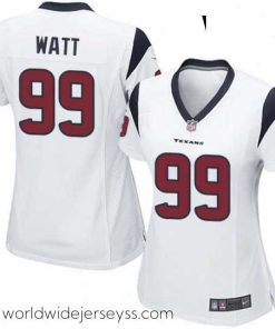 Marvelously styled Womens Nike Houston Texans 99 JJ Watt Game White NFL Jersey