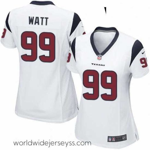Marvelously styled Womens Nike Houston Texans 99 JJ Watt Game White NFL Jersey