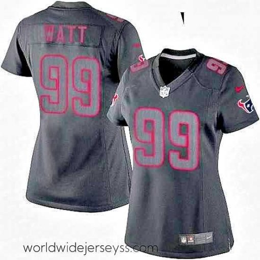 Exceptionally fashioned Womens Nike Houston Texans 99 JJ Watt Limited Black Impact NFL Jersey