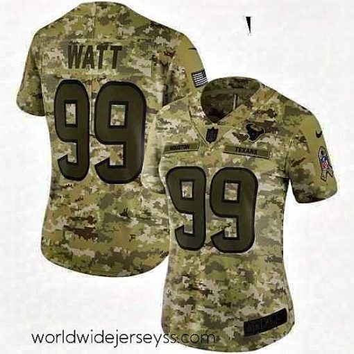 Exceptionally fashioned Womens Nike Houston Texans 99 JJ Watt Limited Camo 2018 Salute to Service NFL Jersey