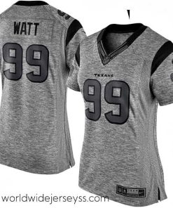 Exquisitely designed Womens Nike Houston Texans 99 JJ Watt Limited Gray Gridiron NFL Jersey
