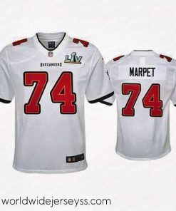 Exquisitely designed Ali Marpet Buccaneers White Super Bowl Lv Game Jersey