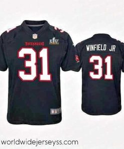 Finely crafted Antoine Winfield Jr. Buccaneers Black Super Bowl Lv Game Fashion Jersey