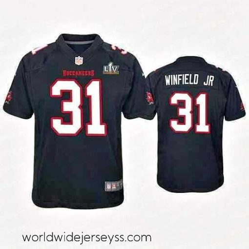 Finely crafted Antoine Winfield Jr. Buccaneers Black Super Bowl Lv Game Fashion Jersey