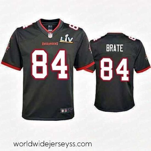 Exceptionally fashioned Cameron Brate Buccaneers Pewter Super Bowl Lv Game Jersey
