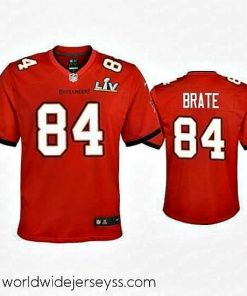 Exquisitely designed Cameron Brate Buccaneers Red Super Bowl Lv Game Jersey