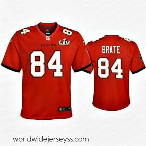 Exquisitely designed Cameron Brate Buccaneers Red Super Bowl Lv Game Jersey