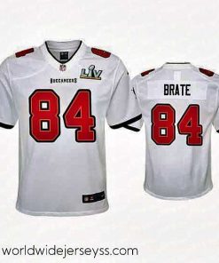Marvelously styled Cameron Brate Buccaneers White Super Bowl Lv Game Jersey