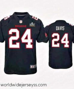 Exceptionally fashioned Carlton Davis Buccaneers Black Super Bowl Lv Game Fashion Jersey