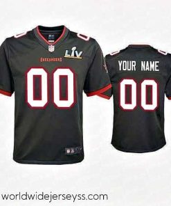 Exceptionally fashioned Custom Buccaneers Pewter Super Bowl Lv Game Jersey