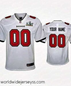 Marvelously styled Custom Buccaneers White Super Bowl Lv Game Jersey