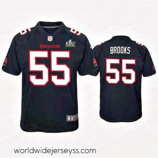 Exquisitely designed Derrick Brooks Buccaneers Black Super Bowl Lv Game Fashion Jersey