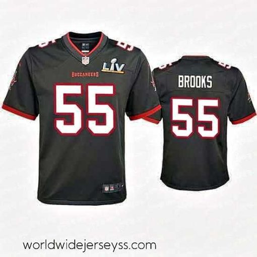 Exceptionally fashioned Derrick Brooks Buccaneers Pewter Super Bowl Lv Game Jersey