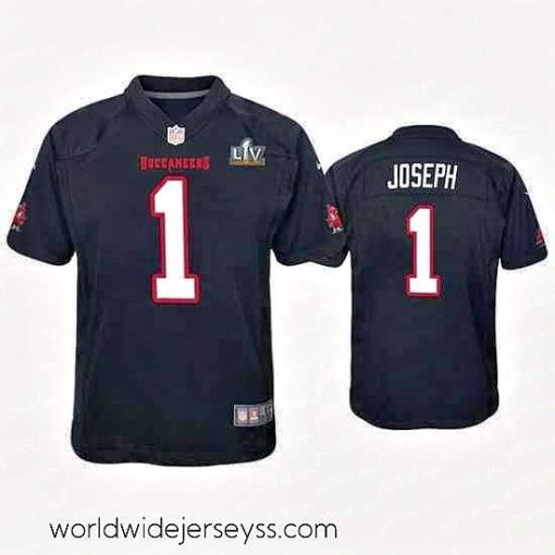 Marvelously styled Greg Joseph Buccaneers Black Super Bowl Lv Game Fashion Jersey