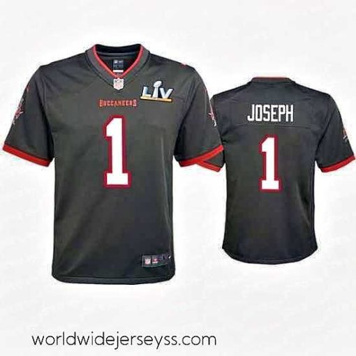 Exquisitely designed Greg Joseph Buccaneers Pewter Super Bowl Lv Game Jersey