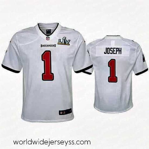 Marvelously styled Greg Joseph Buccaneers White Super Bowl Lv Game Jersey