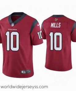 Superbly made Houston Texans 10 Davis Mills Red Vapor Untouchable Limited Stitched Jersey
