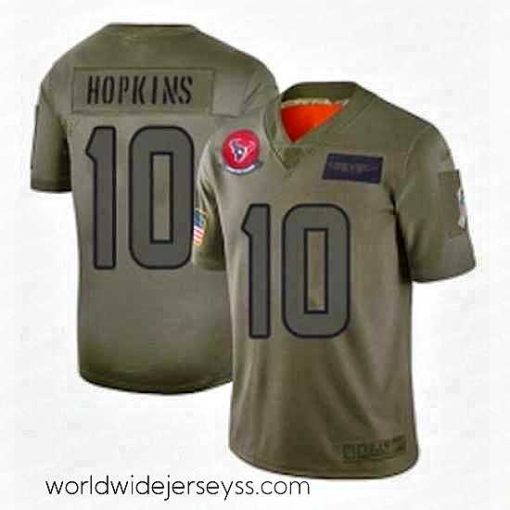 Marvelously styled Houston Texans 10 DeAndre Hopkins Limited Camo 2019 Salute to Service Football Jersey