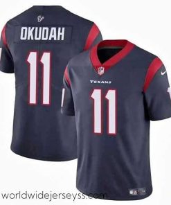 Exceptionally fashioned Houston Texans 11 Jeff Okudah Navy Vapor Untouchable Limited Stitched Football Jersey