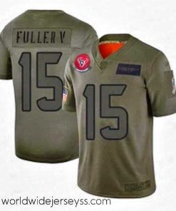 Exceptionally fashioned Houston Texans 15 Will Fuller V Limited Camo 2019 Salute to Service Football Jersey