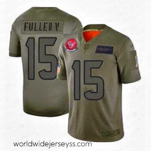 Exceptionally fashioned Houston Texans 15 Will Fuller V Limited Camo 2019 Salute to Service Football Jersey