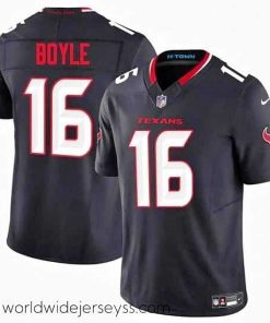 Exceptionally fashioned Houston Texans 16 Tim Boyle Navy 2024 F.U.S.E Vapor Untouchable Limited Stitched Football Jersey