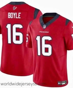Marvelously styled Houston Texans 16 Tim Boyle Red 2024 F.U.S.E Vapor Untouchable Limited Stitched Football Jersey