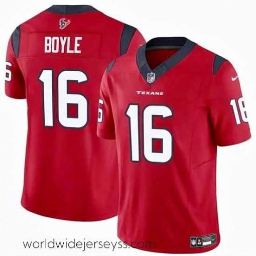 Marvelously styled Houston Texans 16 Tim Boyle Red 2024 F.U.S.E Vapor Untouchable Limited Stitched Football Jersey