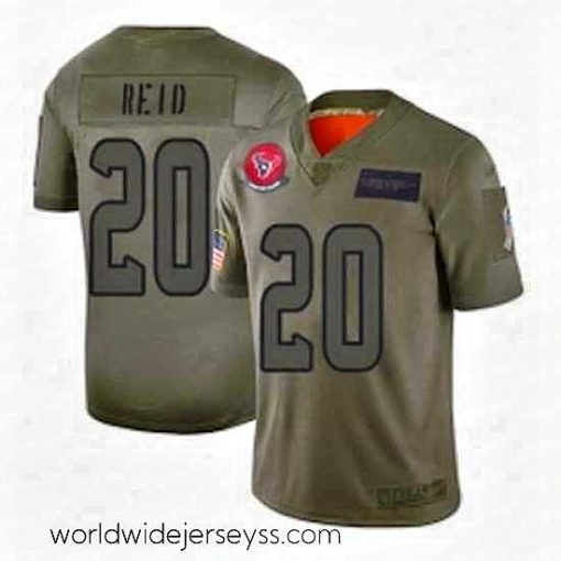 Finely crafted Houston Texans 20 Justin Reid Limited Camo 2019 Salute to Service Football Jersey