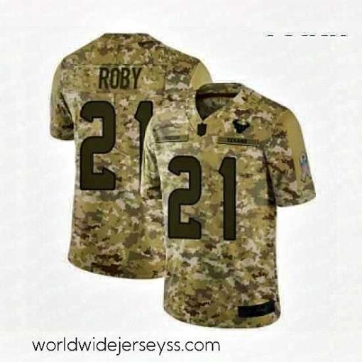 Exquisitely designed Houston Texans 21 Bradley Roby Limited Camo 2018 Salute to Service Football Jersey