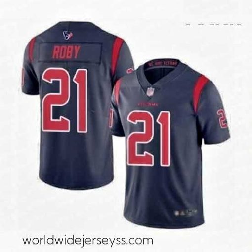 Exquisitely designed Houston Texans 21 Bradley Roby Limited Navy Blue Rush Vapor Untouchable Football Jersey