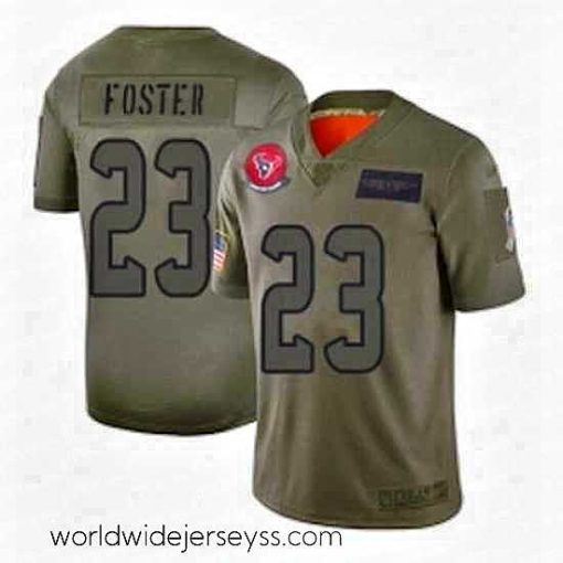 Superbly made Houston Texans 23 Arian Foster Limited Camo 2019 Salute to Service Football Jersey987