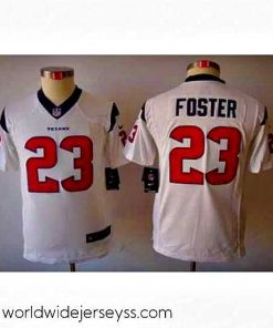 Exceptionally fashioned Houston Texans #23 Foster White Color Limited Jerseys