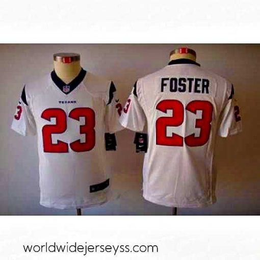 Exceptionally fashioned Houston Texans #23 Foster White Color Limited Jerseys