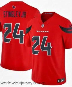 Exceptionally fashioned Houston Texans 24 Derek Stingley Jr  Red 2024 Alternate F.U.S.E Vapor Stitched Football Jersey