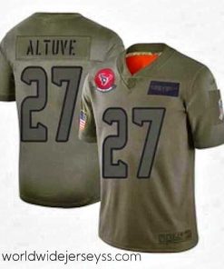 Finely crafted Houston Texans 27 Jose Altuve Limited Camo 2019 Salute to Service Football Jersey
