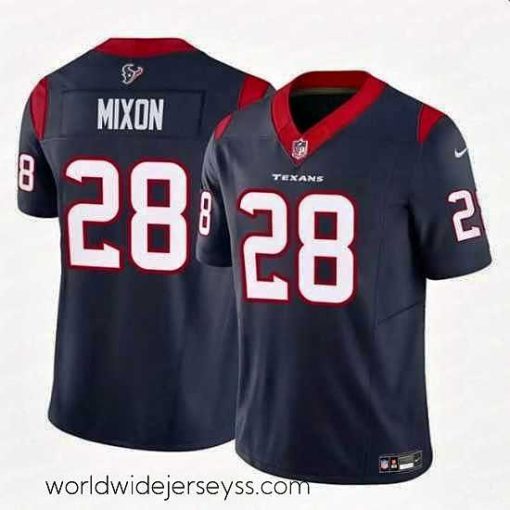Exceptionally fashioned Houston Texans 28 Joe Mixon Navy 2024 F.U.S.E Vapor Untouchable Limited Stitched Football Jersey