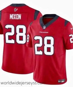 Finely crafted Houston Texans 28 Joe Mixon Red 2024 F.U.S.E Vapor Untouchable Limited Stitched Football Jersey