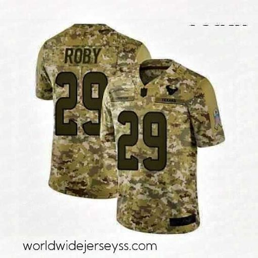 Superbly made Houston Texans 29 Bradley Roby Limited Camo 2018 Salute to Service Football Jersey
