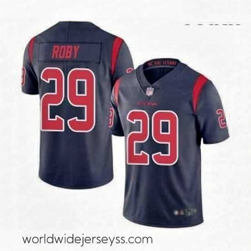 Marvelously styled Houston Texans 29 Bradley Roby Limited Navy Blue Rush Vapor Untouchable Football Jersey