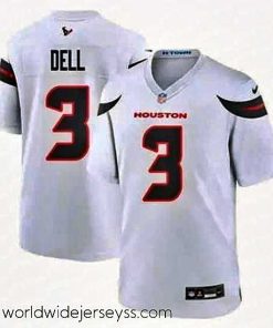 Marvelously styled Houston Texans 3 Tank Dell White 2024 Alternate F.U.S.E Vapor Stitched Football Jersey