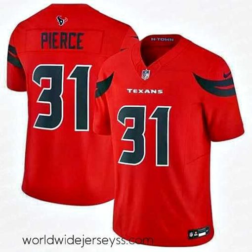 Exceptionally fashioned Houston Texans 31 Dameon Pierce Red 2024 Alternate F.U.S.E Vapor Stitched Football Jersey