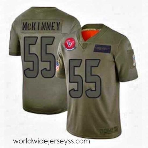Exceptionally fashioned Houston Texans 55 Benardrick McKinney Limited Camo 2019 Salute to Service Football Jersey