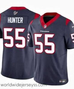 Exceptionally fashioned Houston Texans 55 Danielle Hunter Navy 2024 F.U.S.E Vapor Untouchable Limited Stitched Football Jersey