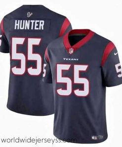 Superbly made Houston Texans 55 Danielle Hunter Navy Vapor Untouchable Limited Stitched Football Jersey