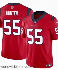 Exquisitely designed Houston Texans 55 Danielle Hunter Red 2024 F.U.S.E Vapor Untouchable Limited Stitched Football Jersey